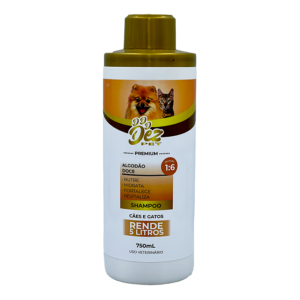 Shampoo Algodão Doce 750ml Dez Pet