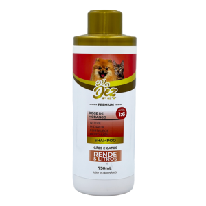 Shampoo Doce de Morango 750ml Dez Pet